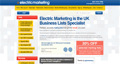 Desktop Screenshot of electricmarketing.co.uk